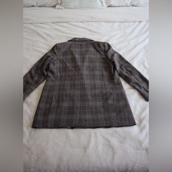 H&M Checkered Double Breasted Blazer - Picture 3 of 6